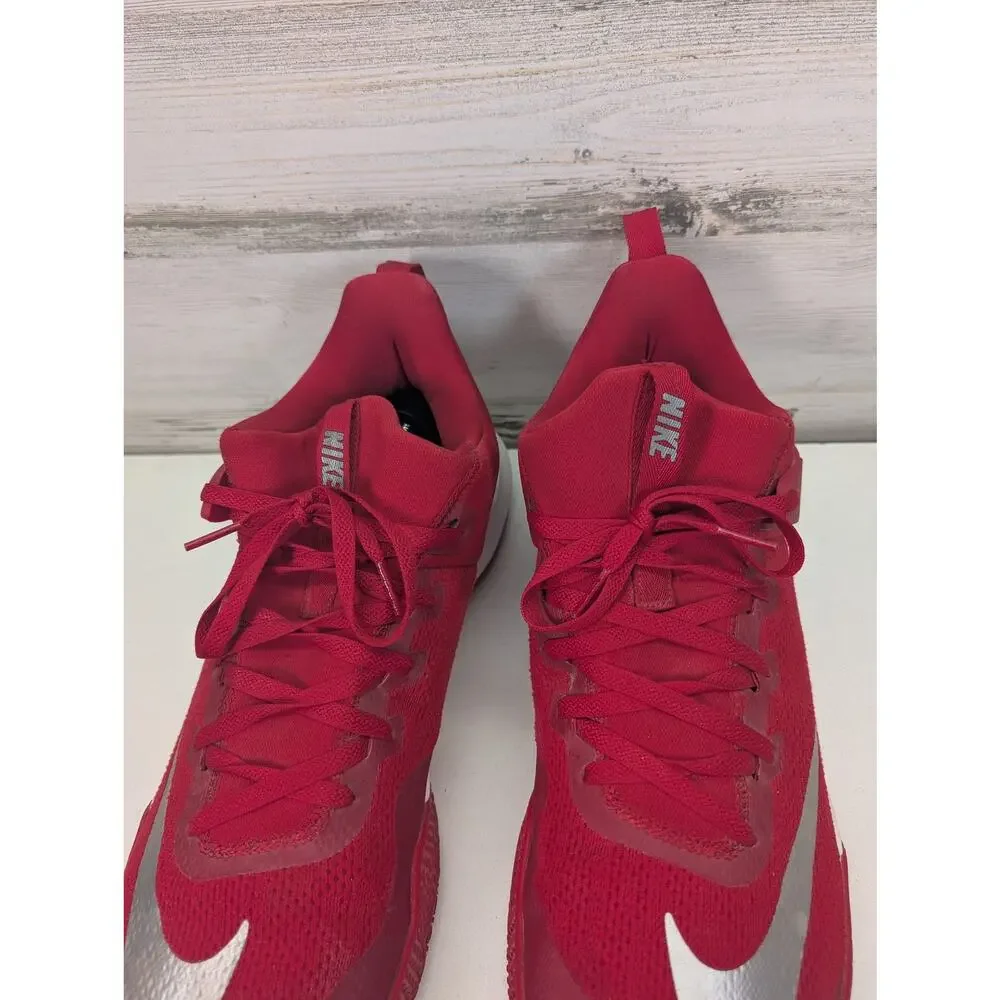 Nike Zoom Live II Shoes Mens Size 15 Red White Basketball Sneakers 942802-603